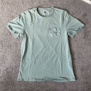 MENS LEVI’S CLASSIC POCKET TEE - SEA FOAM